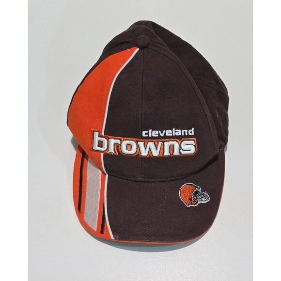 Cleveland Browns NFL Adjustable Cap OSFM Brown & Orange 100% Cotton Embroidered - Picture 1 of 8